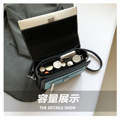 2024 SPRING AND SUMMER NEW FASHION SMALL SQUARE BAG SINGLE SHOULDER BAG MATCHING COLOR HAND CROSSBODY BAG