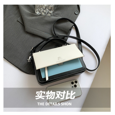2024 SPRING AND SUMMER NEW FASHION SMALL SQUARE BAG SINGLE SHOULDER BAG MATCHING COLOR HAND CROSSBODY BAG