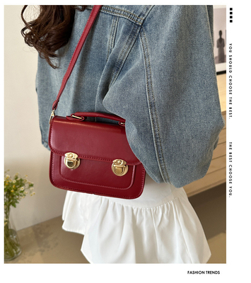 SENIOR SENSE OF RETRO SMALL BAG WOMEN 2024 NEW SUMMER FASHION FOREIGN STYLE SHOULDER BAG SMALL NICHE ALL HAND BAG SQUARE