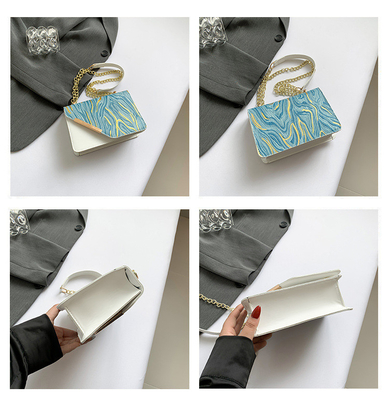 Bag women's new fashion small square bag wholesale niche simple retro quicksand everything single shoulder crossbody cha