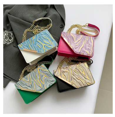 Bag women's new fashion small square bag wholesale niche simple retro quicksand everything single shoulder crossbody cha