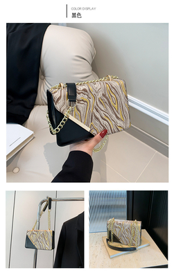 Bag women's new fashion small square bag wholesale niche simple retro quicksand everything single shoulder crossbody cha