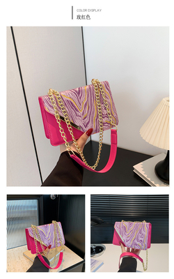 Bag women's new fashion small square bag wholesale niche simple retro quicksand everything single shoulder crossbody cha