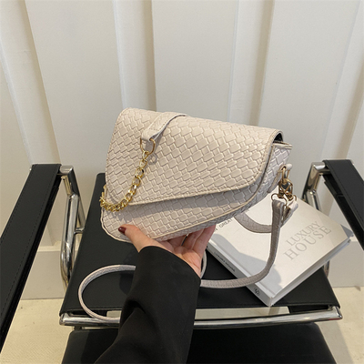 HIGH SENSE FASHION SADDLE POPULAR SPRING/SUMMER BRAIDED SMALL BAG SIMPLE ALL-IN-ONE CROSSBODY BAG