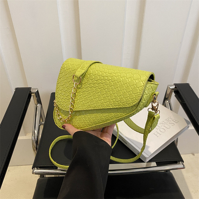 HIGH SENSE FASHION SADDLE POPULAR SPRING/SUMMER BRAIDED SMALL BAG SIMPLE ALL-IN-ONE CROSSBODY BAG