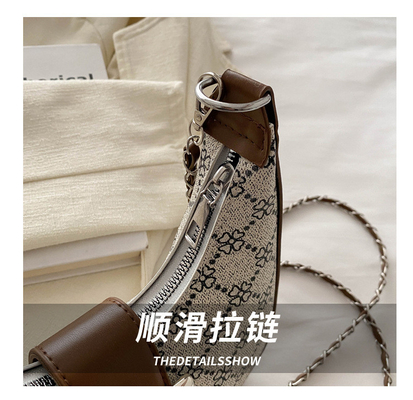 UNDERARM BAG ARC DE TRIOMPHE BAG FEMALE SPRING AND SUMMER SHOULDER BAG ALL-IN-ONE CRESCENT BAG SENIOR SENSE RETRO CROSSB