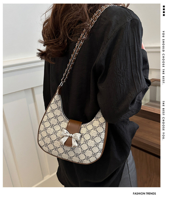 UNDERARM BAG ARC DE TRIOMPHE BAG FEMALE SPRING AND SUMMER SHOULDER BAG ALL-IN-ONE CRESCENT BAG SENIOR SENSE RETRO CROSSB
