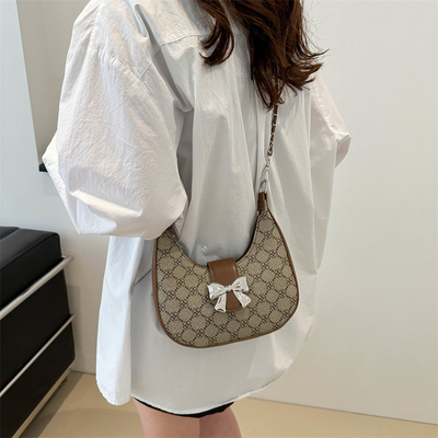 UNDERARM BAG ARC DE TRIOMPHE BAG FEMALE SPRING AND SUMMER SHOULDER BAG ALL-IN-ONE CRESCENT BAG SENIOR SENSE RETRO CROSSB