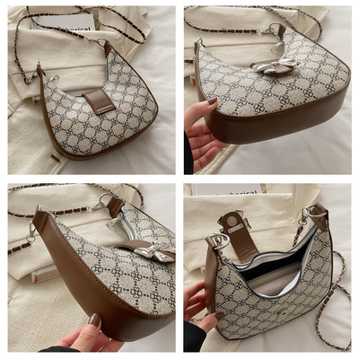 UNDERARM BAG ARC DE TRIOMPHE BAG FEMALE SPRING AND SUMMER SHOULDER BAG ALL-IN-ONE CRESCENT BAG SENIOR SENSE RETRO CROSSB