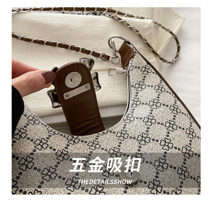 UNDERARM BAG ARC DE TRIOMPHE BAG FEMALE SPRING AND SUMMER SHOULDER BAG ALL-IN-ONE CRESCENT BAG SENIOR SENSE RETRO CROSSB