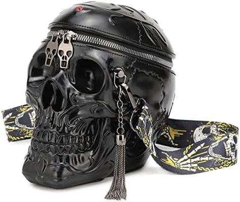 SKULL PURSES HANDBAGS FOR WOMEN SHOULDER BAG,SKULL CROSSBODY PURSE GOTHIC BAG PURSES HOLIDAY PARTY GIFT