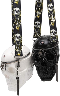 SKULL PURSES HANDBAGS FOR WOMEN SHOULDER BAG,SKULL CROSSBODY PURSE GOTHIC BAG PURSES HOLIDAY PARTY GIFT