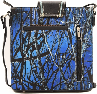 Camouflage Rhinestone Cross Pistol Buckle Western Crossbody Handbags Cowgirl Country Studded Purse Women Single Shoulder