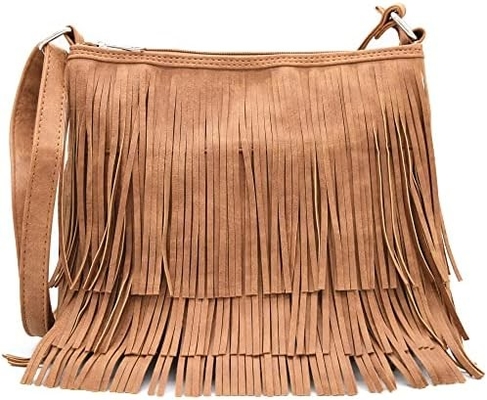 WESTERN COWGIRL FASHION STYLE LEATHER FRINGE CROSSBODY HANDBAGS WOMEN PURSE COUNTRY EVERYDAY SHOULDER BAG