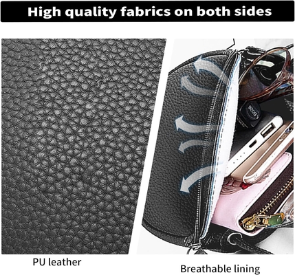 WOMEN'S SHOULDER BAG CROSSBODY BAG, CHIC ROUND SHOULDER BAG WITH ZIPPERS AND ADJUSTABLE STRAP,CROSSBODY HANDBAG PURSE FO