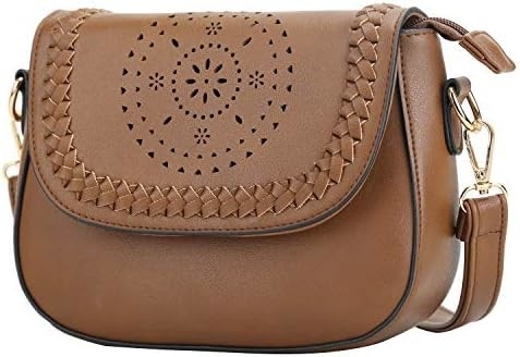 KKXIU Crossbody Bags for Women Hollow Purses with Adjustable Strap