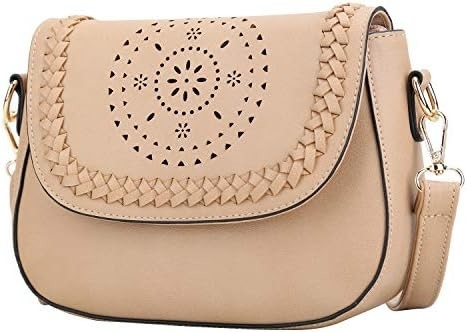 KKXIU Crossbody Bags for Women Hollow Purses with Adjustable Strap