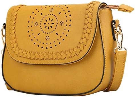 KKXIU Crossbody Bags for Women Hollow Purses with Adjustable Strap