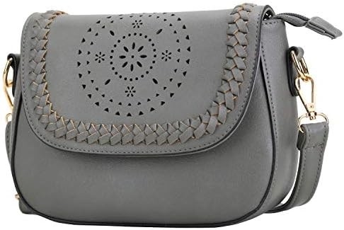 KKXIU Crossbody Bags for Women Hollow Purses with Adjustable Strap