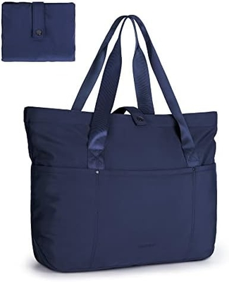 BAGSMART Tote Bag for Women, Foldable Tote Bag With Zipper Large Shoulder Bag Top Handle Handbag for Travel, Work