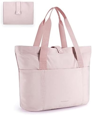 BAGSMART Tote Bag for Women, Foldable Tote Bag With Zipper Large Shoulder Bag Top Handle Handbag for Travel, Work