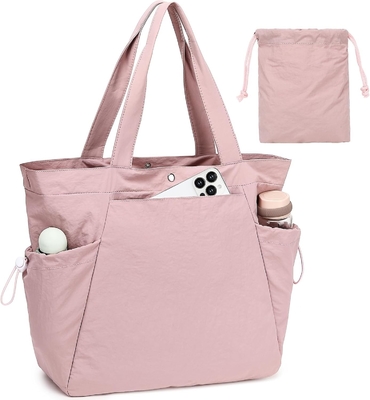 BTOOP TOTE BAG FOR WOMEN, FOLDABLE BEACH GYM BAGS, SIDE-CINCH LIGHTWEIGHT SHOPPER SHOULDER BAG FOR TRAVEL,WORK
