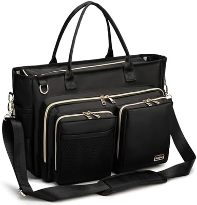 RABJEN NURSE UTILITY TOTE BAG, LAPTOP TRAVEL BAG FOR WORK HOME CARE NURSE FOR ADULTS
