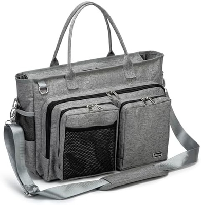 RABJEN NURSE UTILITY TOTE BAG, LAPTOP TRAVEL BAG FOR WORK HOME CARE NURSE FOR ADULTS