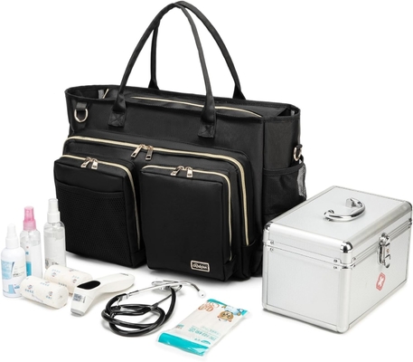 RABJEN NURSE UTILITY TOTE BAG, LAPTOP TRAVEL BAG FOR WORK HOME CARE NURSE FOR ADULTS