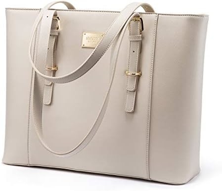 LOVEVOOK LAPTOP BAG FOR WOMEN, STRUCTURED LEATHER COMPUTER BAG, PROFESSIONAL WORK TOTE PURSE, TEACHER/ATTORNEY’S CHOICE,