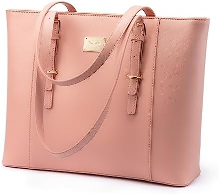 LOVEVOOK LAPTOP BAG FOR WOMEN, STRUCTURED LEATHER COMPUTER BAG, PROFESSIONAL WORK TOTE PURSE, TEACHER/ATTORNEY’S CHOICE,