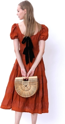 MIUCO WOMENS BAMBOO HANDBAG HANDMADE LARGE TOTE BAG STRAW BEACH BAGS BEACH PURSE