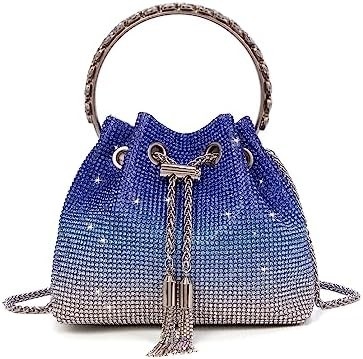 Bling Crystal Rhinestone Purse for Women Sparkly Clutch Handbag Crossbody Bag for Evening Wedding Party Prom