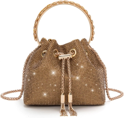 Bling Crystal Rhinestone Purse for Women Sparkly Clutch Handbag Crossbody Bag for Evening Wedding Party Prom