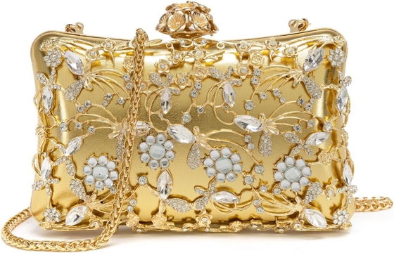Evening Bag Clutch Purses for Women Rhinestones Purse Sparkling Party Shoulder Handbag Wedding Bag with Chain