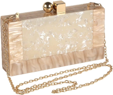 Women Acrylic Evening Clutch bag Glitter Marble Purse Handbag for Wedding Cocktail Party Prom