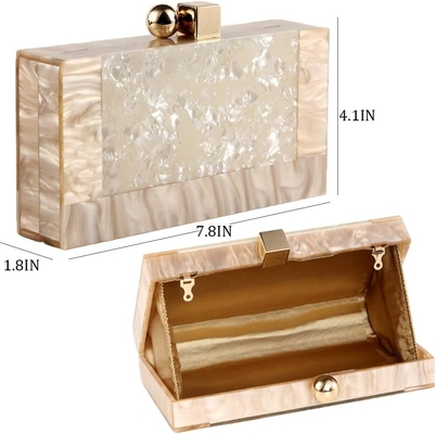 Women Acrylic Evening Clutch bag Glitter Marble Purse Handbag for Wedding Cocktail Party Prom