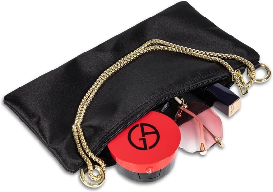 Women’s Satin Evening Bag Clutch Purse Handbag for Women Wedding Shoulder Bag with 2 Chains for Formal Cocktail Party