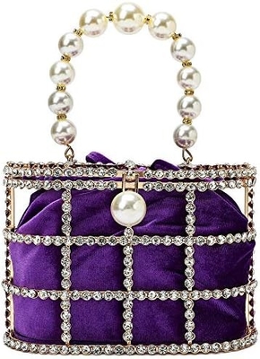 EVENING HANDBAG WOMEN CLUTCH PURSES WITH PEARL DIAMONDS FOR WEDDING PROM BIRTHDAY PARTY DINNER ACCESSORIES