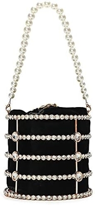 EVENING HANDBAG WOMEN CLUTCH PURSES WITH PEARL DIAMONDS FOR WEDDING PROM BIRTHDAY PARTY DINNER ACCESSORIES