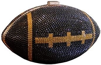 UMREN WOMEN BASKETBALL SHAPED CROSS BODY PURSE RHINESTONE ROUND BALL CRYSTAL EVENING BAG CLUTCH HANDBAG FOR WEDDING