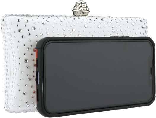 Women's Evening Bag Sparkling Rhinestone Wedding Evening Party Clutch Handbag Purse Chain Shoulder Crossbody Bag