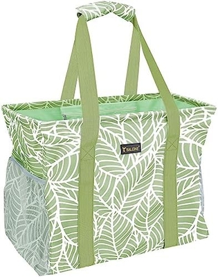 BALEINE EXTRA LARGE UTILITY TOTE BAG WITH WIRE FRAME FOR STORAGE (BLUE, 16.5''X14''X10'')