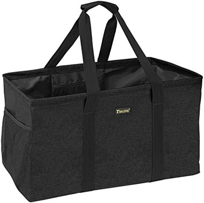 BALEINE EXTRA LARGE UTILITY TOTE BAG WITH WIRE FRAME FOR STORAGE (BLUE, 16.5''X14''X10'')