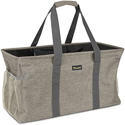 BALEINE EXTRA LARGE UTILITY TOTE BAG WITH WIRE FRAME FOR STORAGE (BLUE, 16.5''X14''X10'')