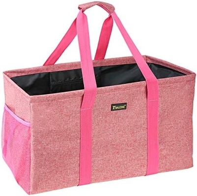 BALEINE EXTRA LARGE UTILITY TOTE BAG WITH WIRE FRAME FOR STORAGE (BLUE, 16.5''X14''X10'')