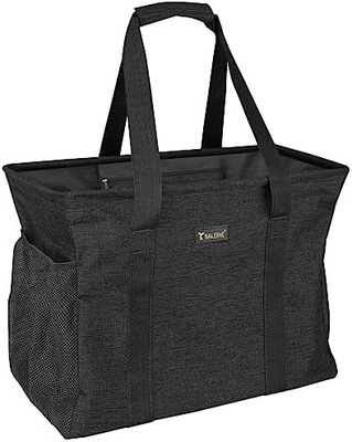 BALEINE EXTRA LARGE UTILITY TOTE BAG WITH WIRE FRAME FOR STORAGE (BLUE, 16.5''X14''X10'')