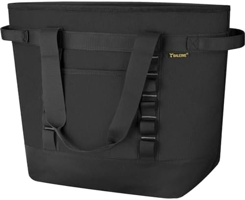 BALEINE LARGE 36-CAN COOLER BAGS INSULATED, PEVA SOFT COOLER TOTE BAG, INSULATED GROCERY BAGS WITH ZIPPERED TOP