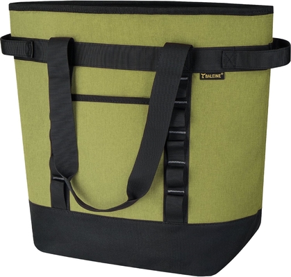 BALEINE LARGE 36-CAN COOLER BAGS INSULATED, PEVA SOFT COOLER TOTE BAG, INSULATED GROCERY BAGS WITH ZIPPERED TOP