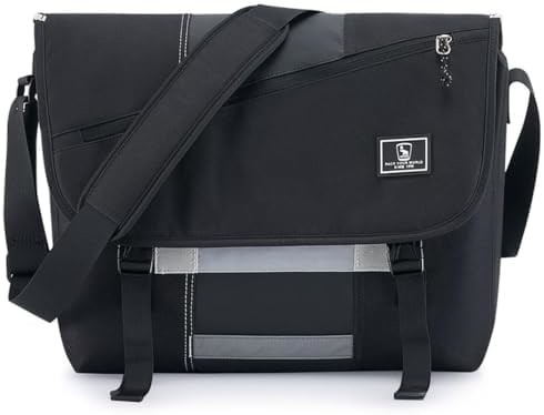 OIWAS Messenger Bag for Men, 15.6 Inch Laptop Crossbody Bags Women Casual Satchel Shoulder Bag College Travel Office